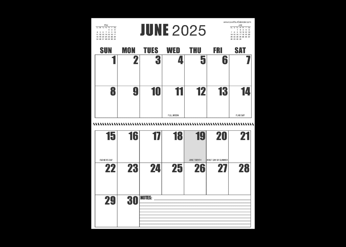 Jumbo Large Print 2025 Wall Calendar | Heavy Weight Paper | 17" x 22" open, or closed it is 17" x 11" | 13-months, January 2025 to January 2026