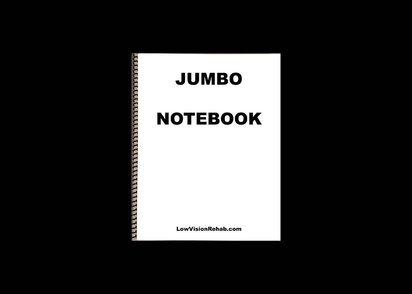 Jumbo Large Print Wide-line Notebook | 15 pages double sided