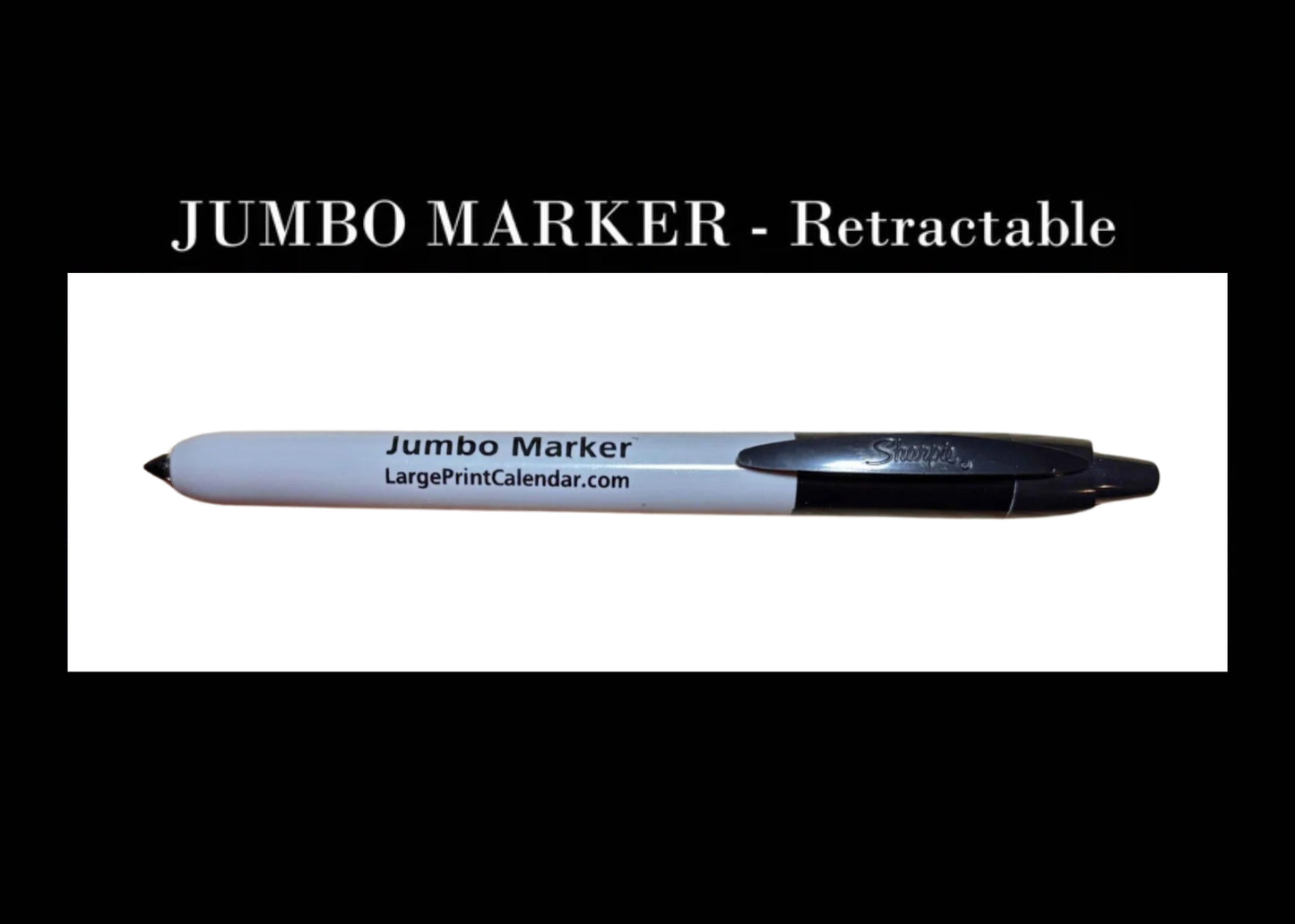 Jumbo Marker - Retractable Marker - Fine Point