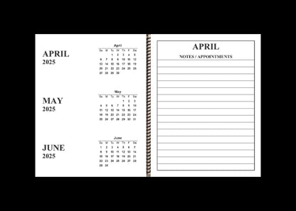 Jumbo Large Print 2025 Desktop Calendar | Heavy Weight Paper, | 17" x 11" opened up | 13-months, January 2025 to January 2026