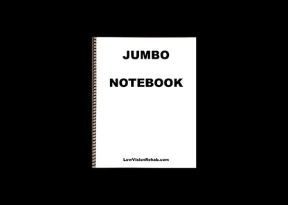 Jumbo Large Print Wide-line Notebook | 15 pages double sided