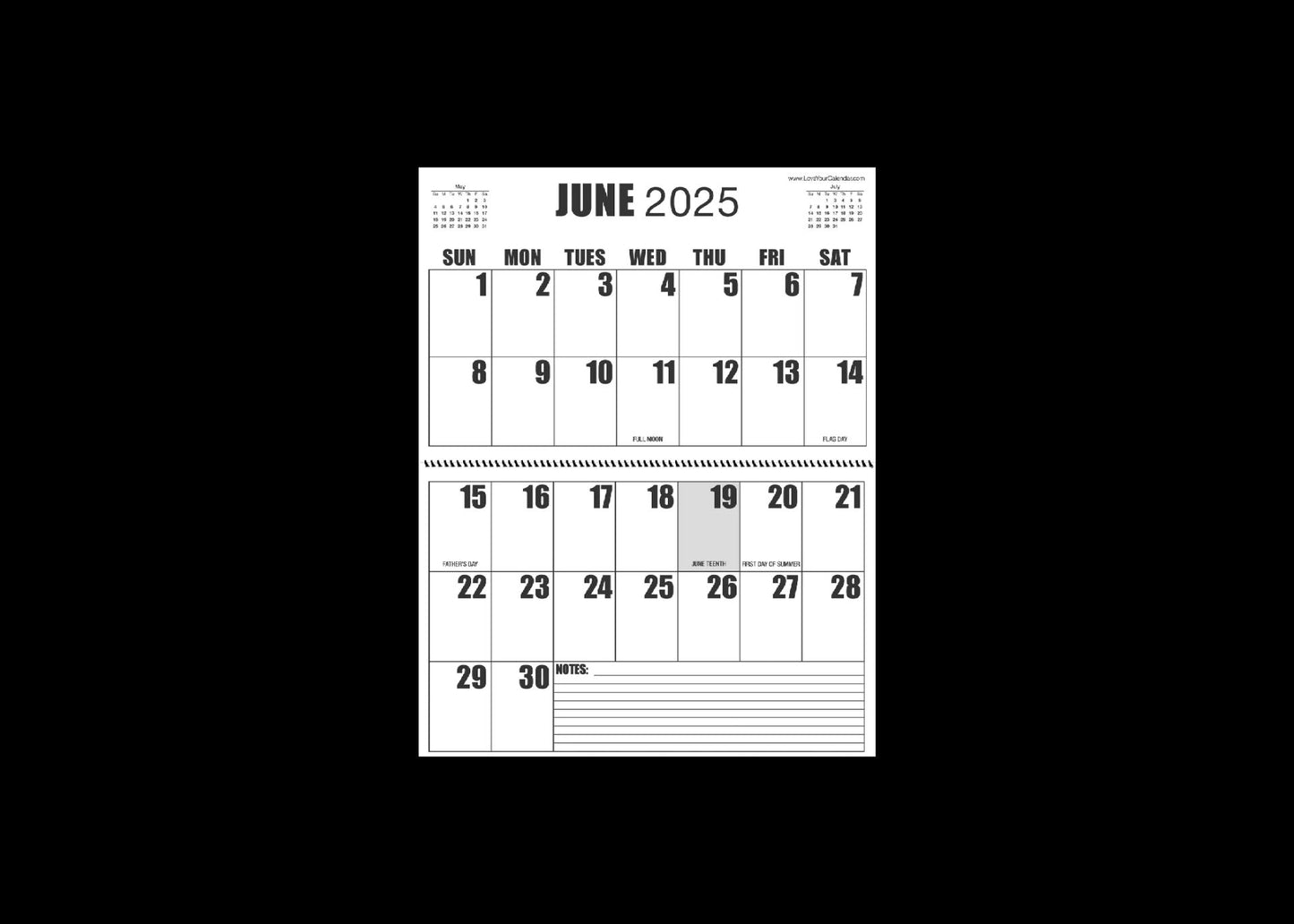 Jumbo Large Print 2025 Wall Calendar | Heavy Weight Paper | 17" x 22" open, or closed it is 17" x 11" | 13-months, January 2025 to January 2026