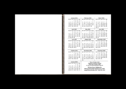 Jumbo Large Print Weekly Planner 2025 | Heavy Weight Paper, | 17" x 11" hanging - 11" x 8.5" closed |  13-months, January 2025 to January 2026